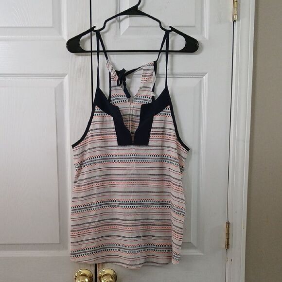 Athleta Coastal Dunes Striped Tank Top Sz M NWOT - Picture 1 of 8
